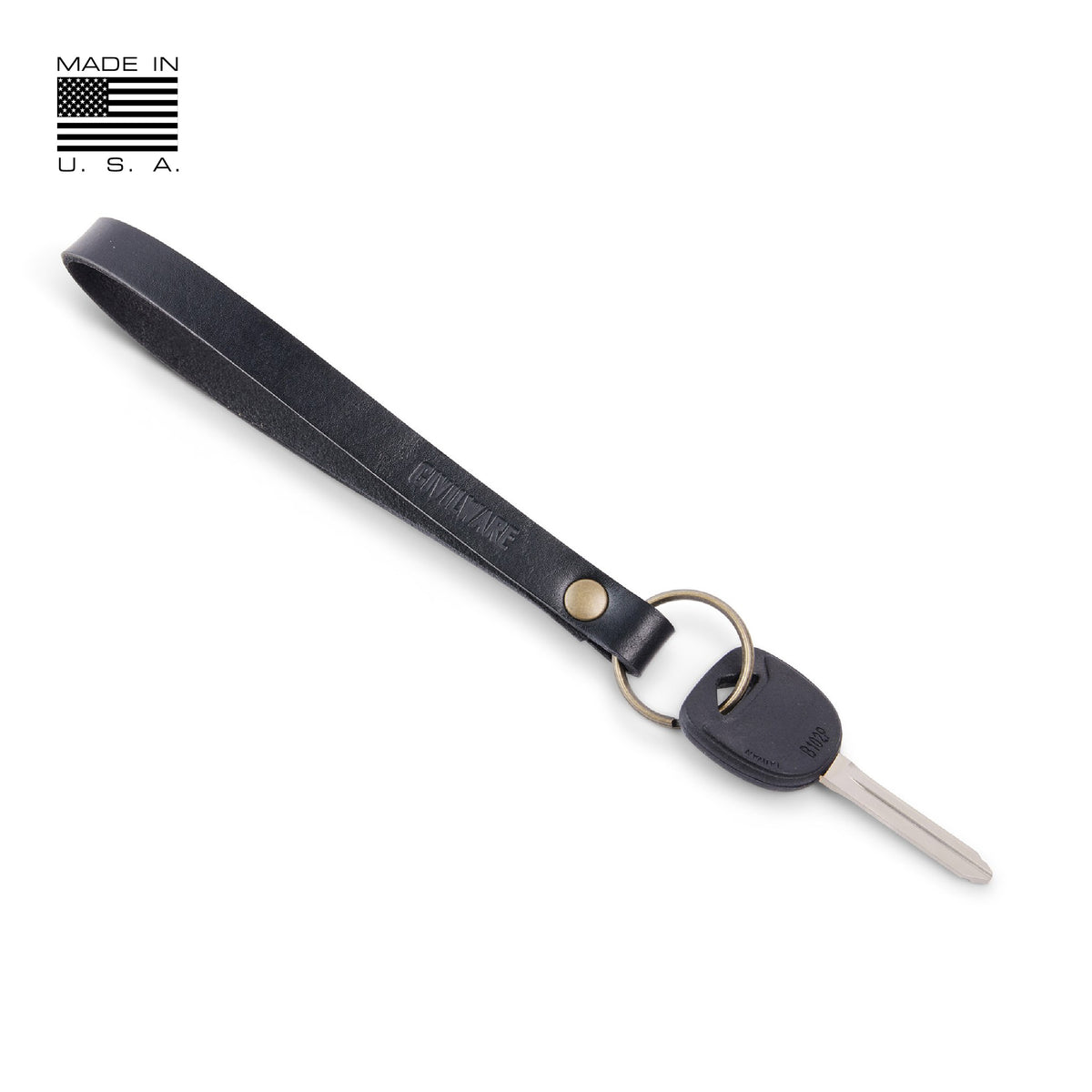 CIVILWARE Leather Key Strap - Single / Black – Civilware® All The Best®
